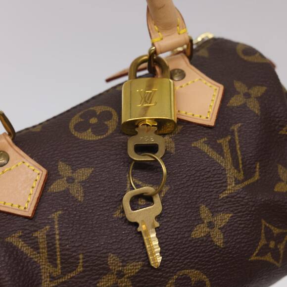 LOUIS VUITTON Monogram Mini Speedy Hand Bag M41534 - Picture 9 of 16